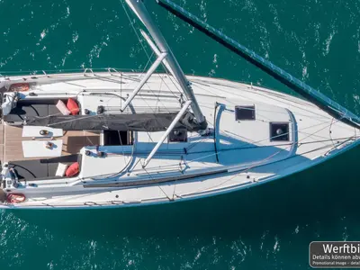 Deck of Leo, a Jeanneau Sun Odyssey 380 sailboat at Grad Biograd na Moru, Croatia
