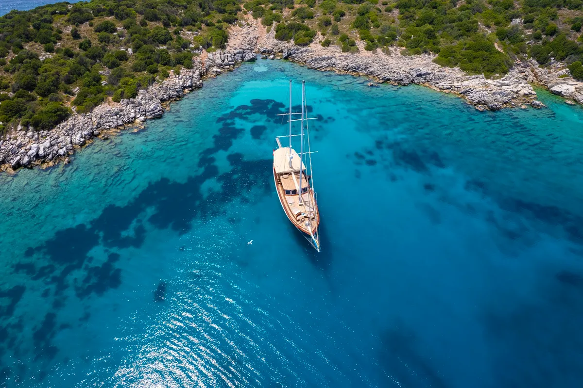 Exterior view of Arabella, a Custom Made Arabella motor yacht at Bodrum, Turkey