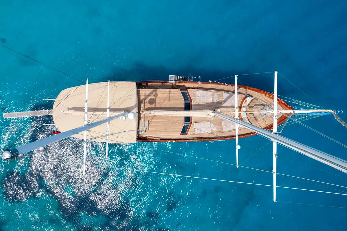 Exterior view of Arabella, a Custom Made Arabella motor yacht at Bodrum, Turkey