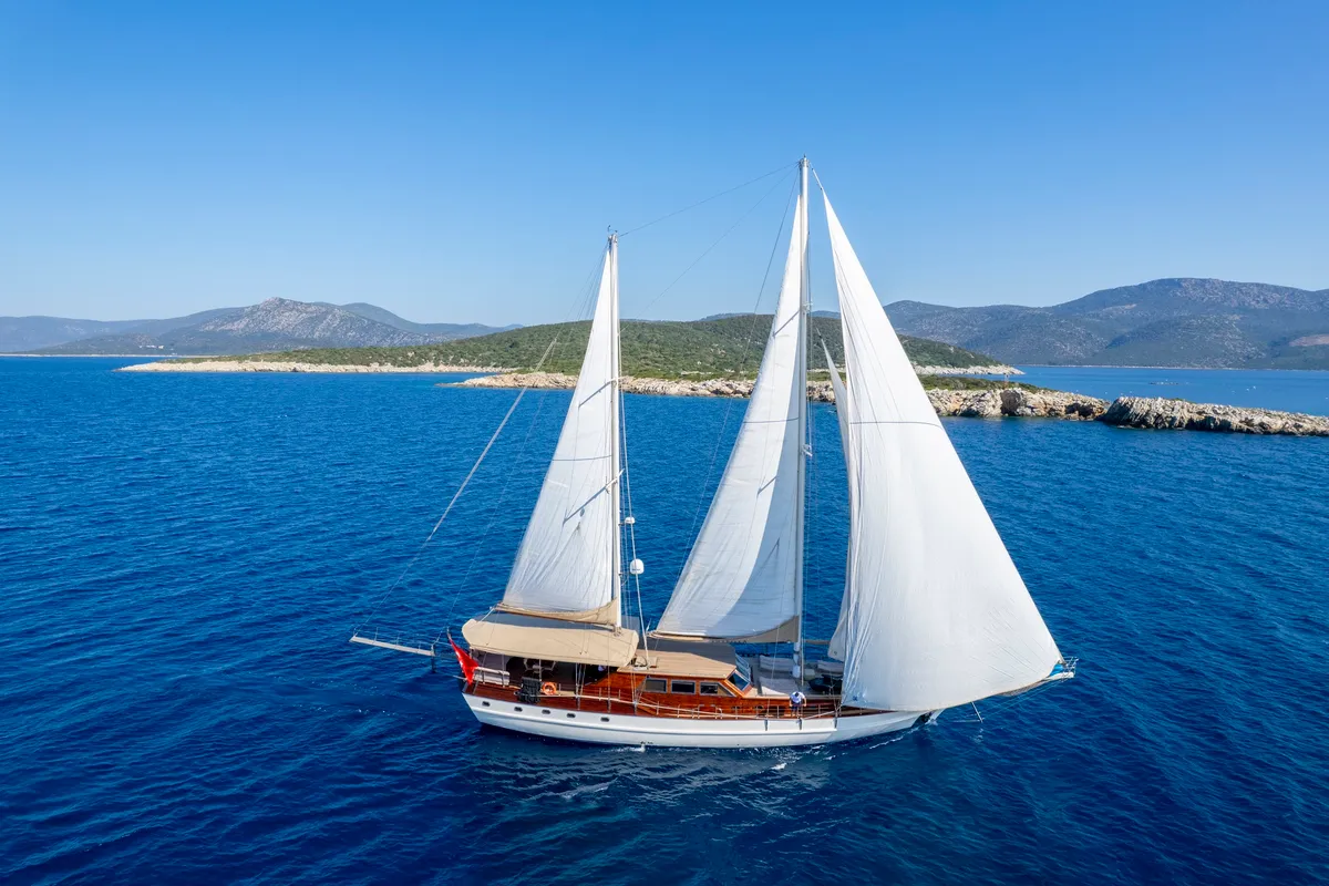 Exterior view of Arabella, a Custom Made Arabella motor yacht at Bodrum, Turkey