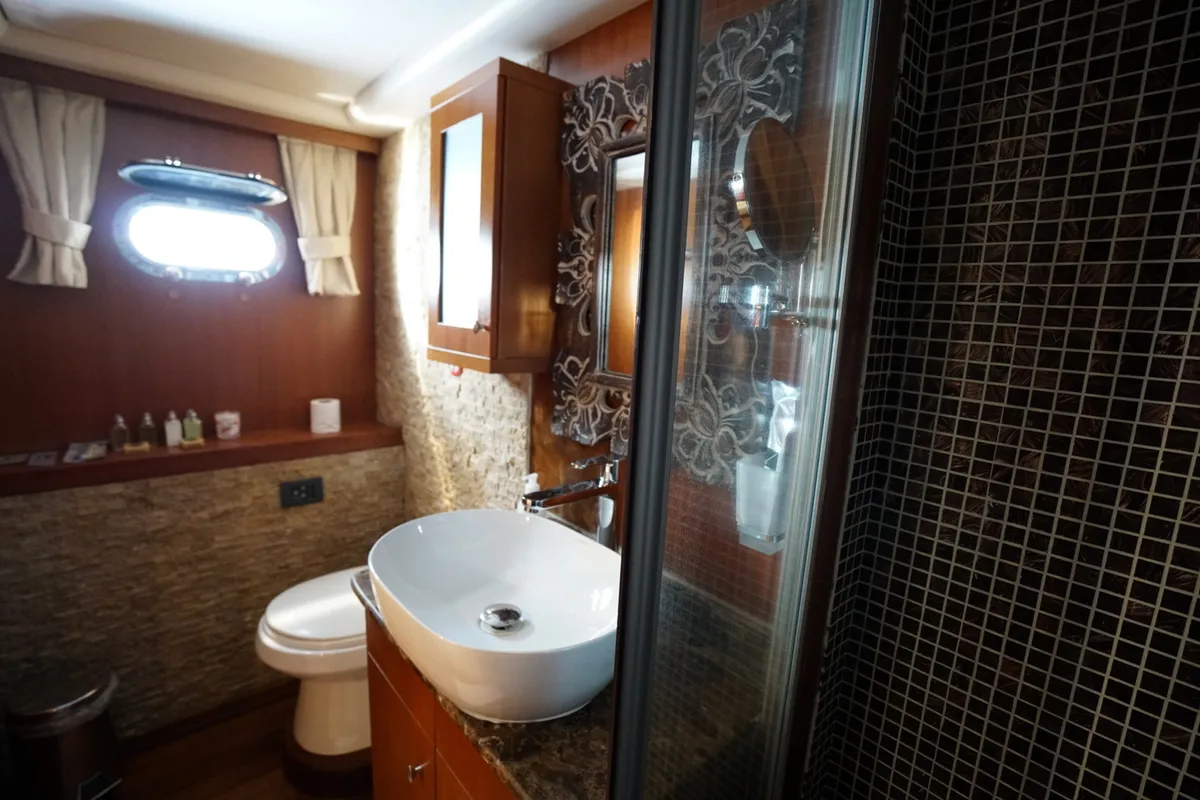 Head on Arabella, a Custom Made Arabella motor yacht at Bodrum, Turkey