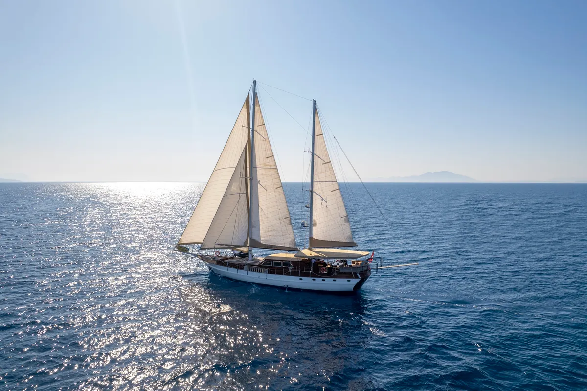 Exterior view of Arabella, a Custom Made Arabella motor yacht at Bodrum, Turkey