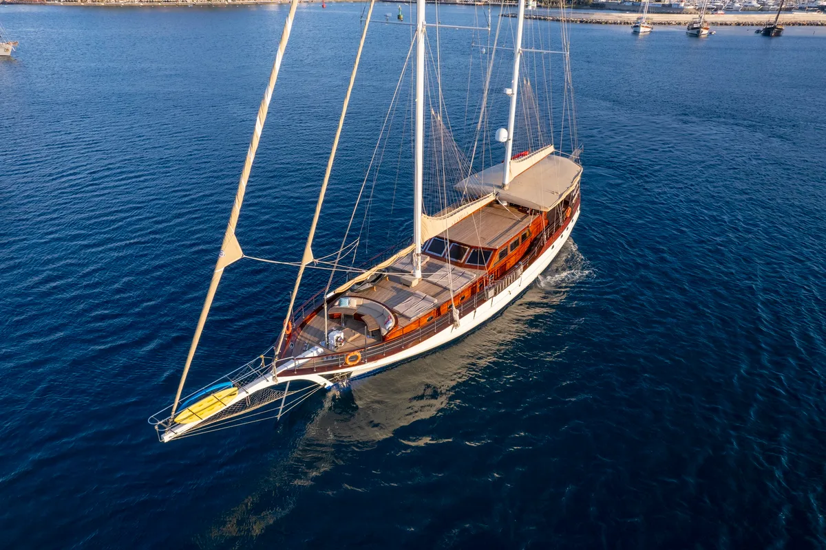 Exterior view of Arabella, a Custom Made Arabella motor yacht at Bodrum, Turkey