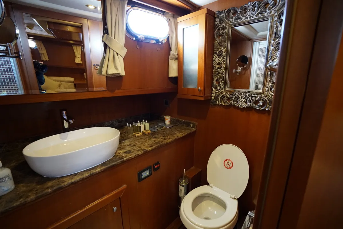 Head on Arabella, a Custom Made Arabella motor yacht at Bodrum, Turkey