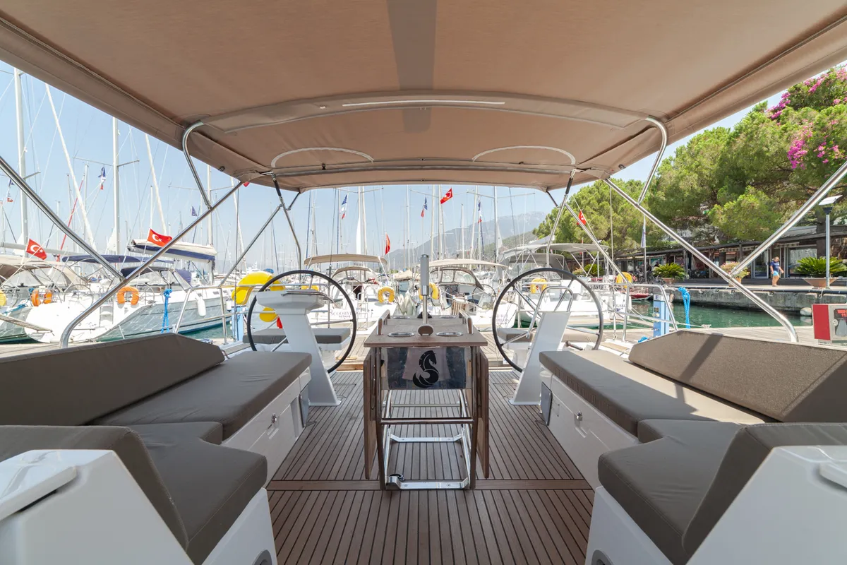 Salon of Sail Delta, a Beneteau Oceanis 46.1 sailboat at Marmaris, Turkey