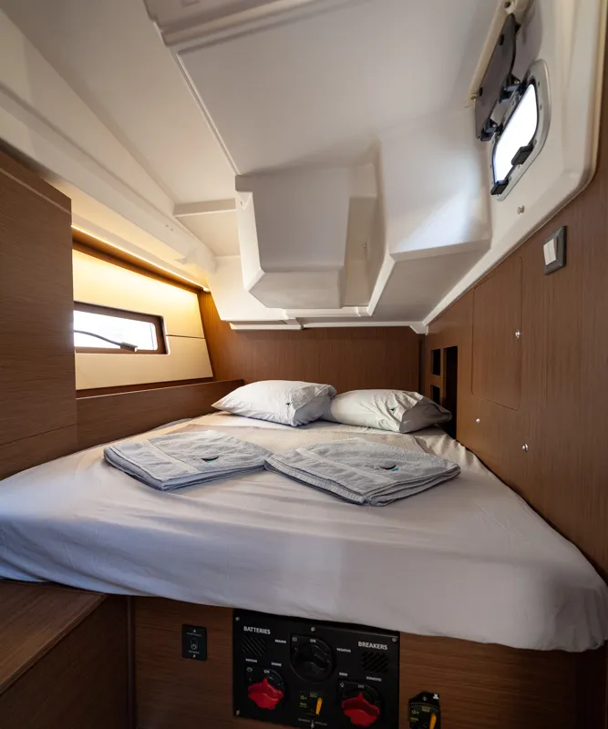 Deck of Sail Delta, a Beneteau Oceanis 46.1 sailboat at Marmaris, Turkey