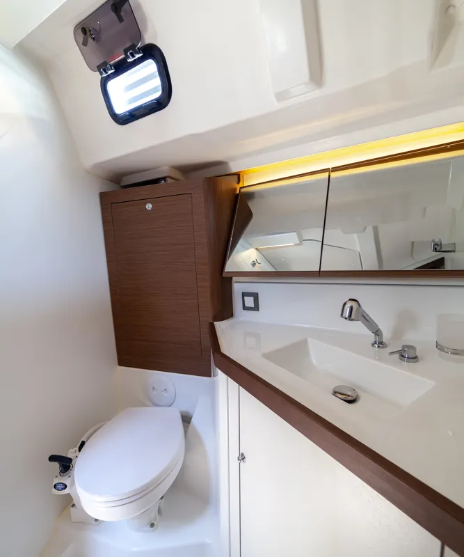 Head on Sail Delta, a Beneteau Oceanis 46.1 sailboat at Marmaris, Turkey