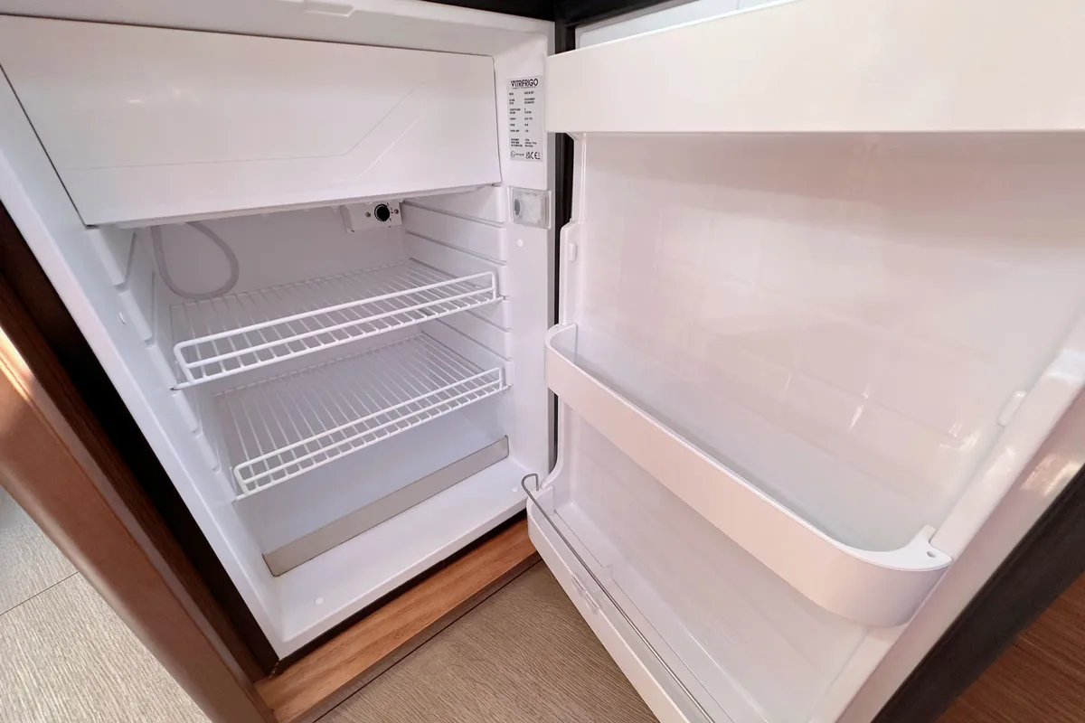 Galley of Sophia, a Beneteau Oceanis 46.1 sailboat at Palma de Mallorca, Spain