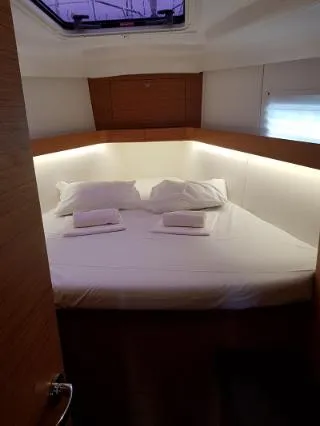 Cabin on Lasta, a Elan Impression 45 sailboat at Grad Šibenik, Croatia