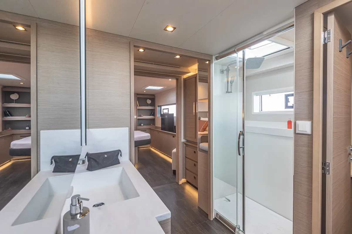 Head on OKINAWA, a Fountaine Pajot Samana 59 catamaran at Ajaccio, France