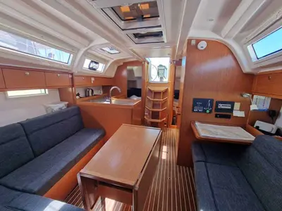 Salon of Polo, a Bavaria Cruiser 37 sailboat at Grad Pula, Croatia