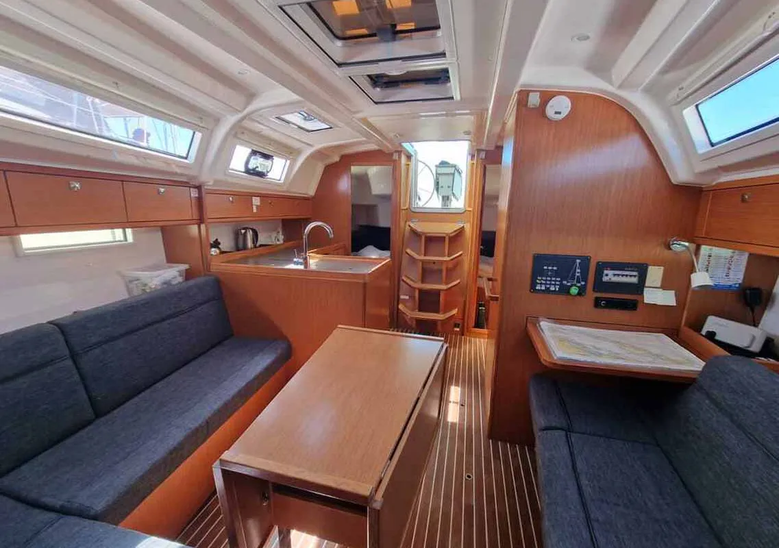 Salon of Polo, a Bavaria Cruiser 37 sailboat at Grad Pula, Croatia
