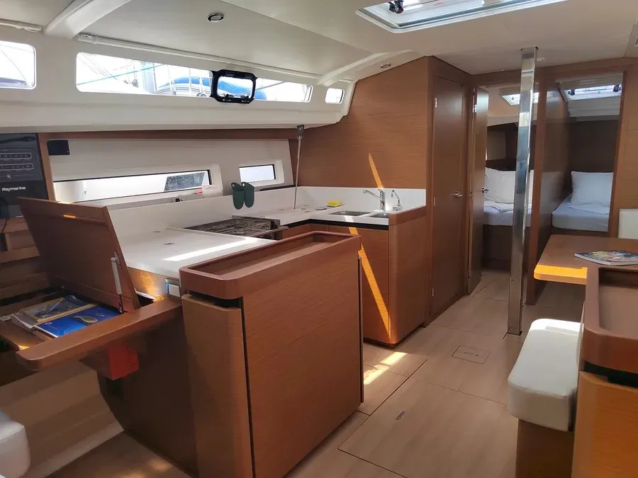 Galley of Ares, a Jeanneau Sun Odyssey 440 sailboat at Pula, Croatia
