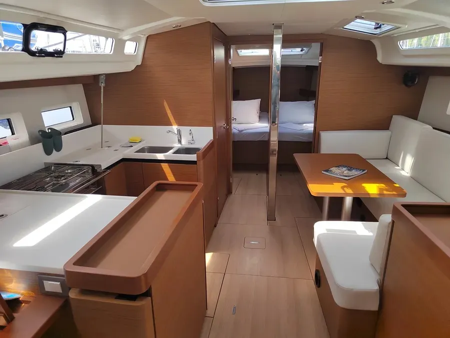 Galley of Ares, a Jeanneau Sun Odyssey 440 sailboat at Pula, Croatia