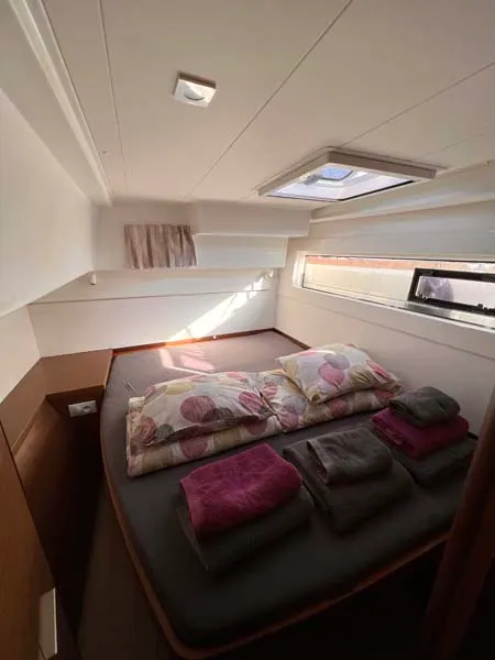 Cabin on Laurelli, a Lagoon 40 catamaran at Grand Anse, Grenada