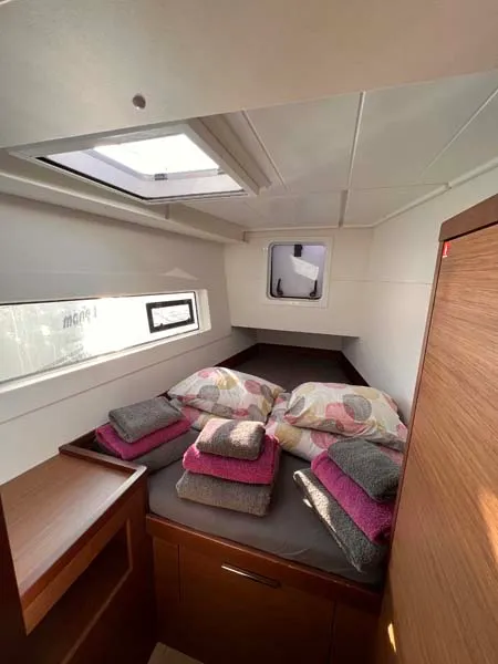Cabin on Laurelli, a Lagoon 40 catamaran at Grand Anse, Grenada