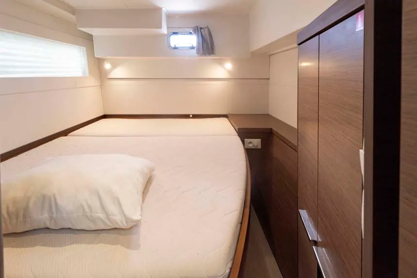 Cabin on Laurelli, a Lagoon 40 catamaran at Grand Anse, Grenada