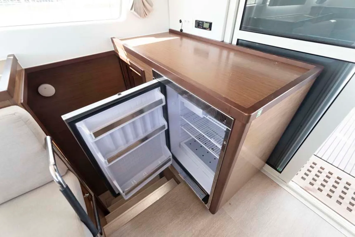 Galley of Laurelli, a Lagoon 40 catamaran at Grand Anse, Grenada