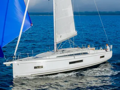 ANIMA, a Beneteau Oceanis 40.1 sailboat at Parikia, Greece