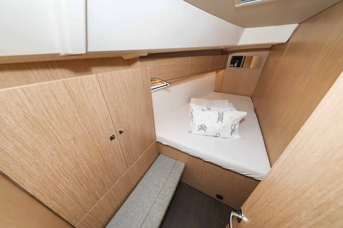 Cabin on Studio 963, a Bavaria Cruiser 46 Style sailboat at Grad Biograd na Moru, Croatia