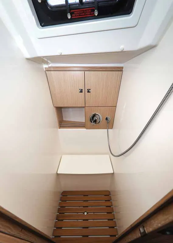 Head on Studio 963, a Bavaria Cruiser 46 Style sailboat at Grad Biograd na Moru, Croatia