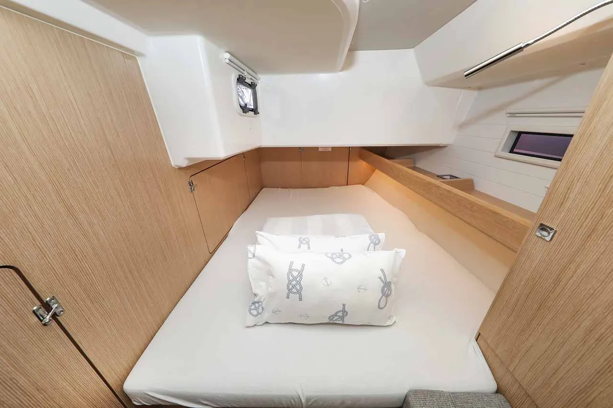 Cabin on Studio 963, a Bavaria Cruiser 46 Style sailboat at Grad Biograd na Moru, Croatia