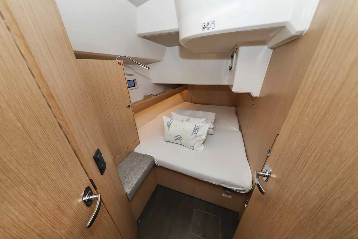 Cabin on Studio 963, a Bavaria Cruiser 46 Style sailboat at Grad Biograd na Moru, Croatia