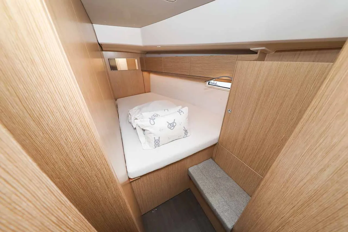 Cabin on Studio 963, a Bavaria Cruiser 46 Style sailboat at Grad Biograd na Moru, Croatia