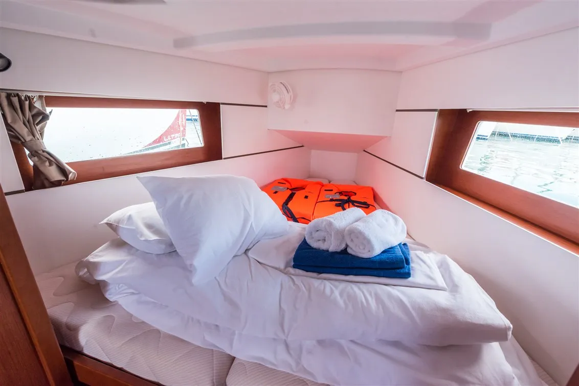 Cabin on Lampuga, a Beneteau Oceanis 35.1 sailboat at Split, Croatia