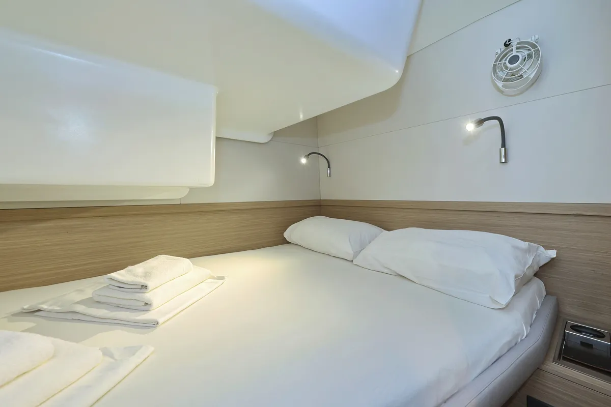 Cabin on ZARATHUSTRA, a Lagoon 51 catamaran at Sukošan, Croatia