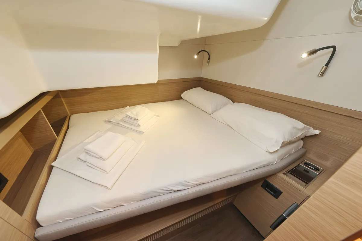 Cabin on ZARATHUSTRA, a Lagoon 51 catamaran at Sukošan, Croatia