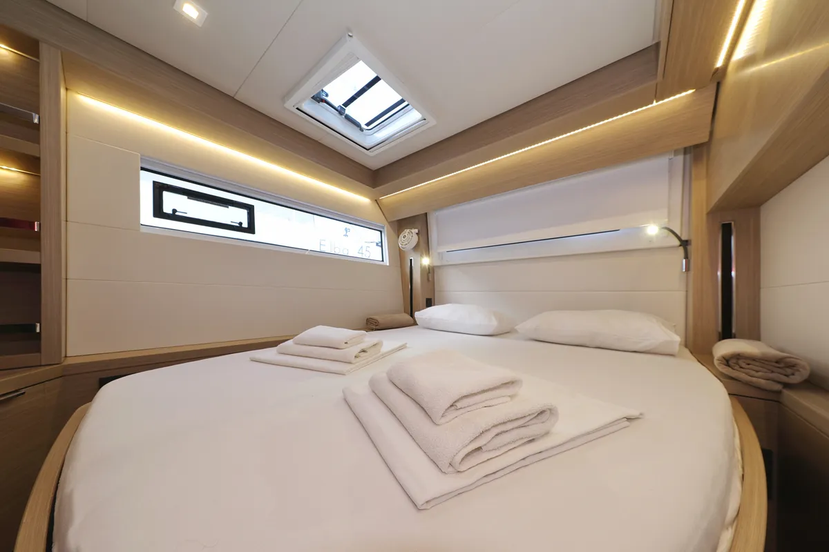 Cabin on ZARATHUSTRA, a Lagoon 51 catamaran at Sukošan, Croatia