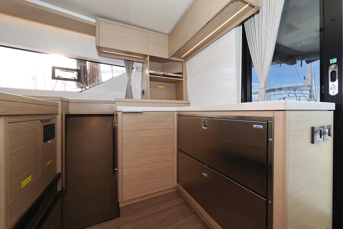 Galley of ZARATHUSTRA, a Lagoon 51 catamaran at Sukošan, Croatia