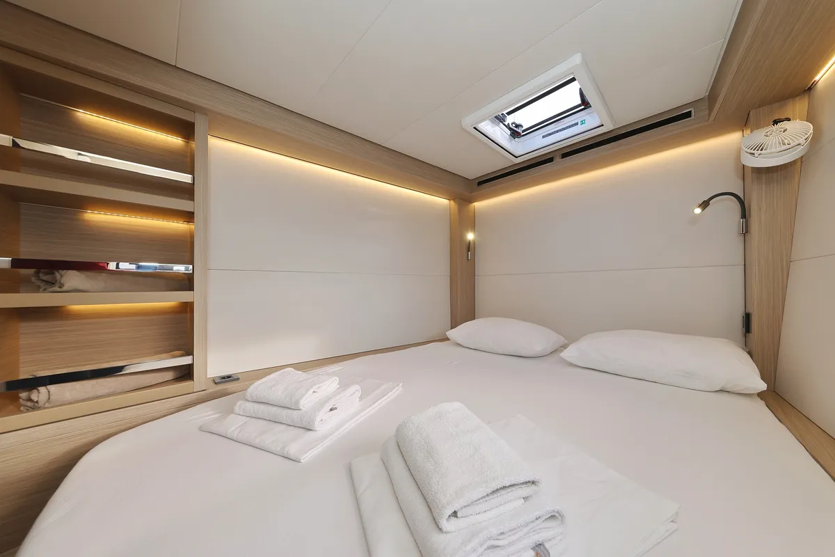Cabin on ZARATHUSTRA, a Lagoon 51 catamaran at Sukošan, Croatia