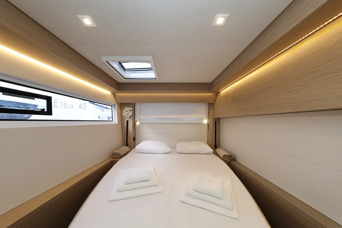 Cabin on ZARATHUSTRA, a Lagoon 51 catamaran at Sukošan, Croatia