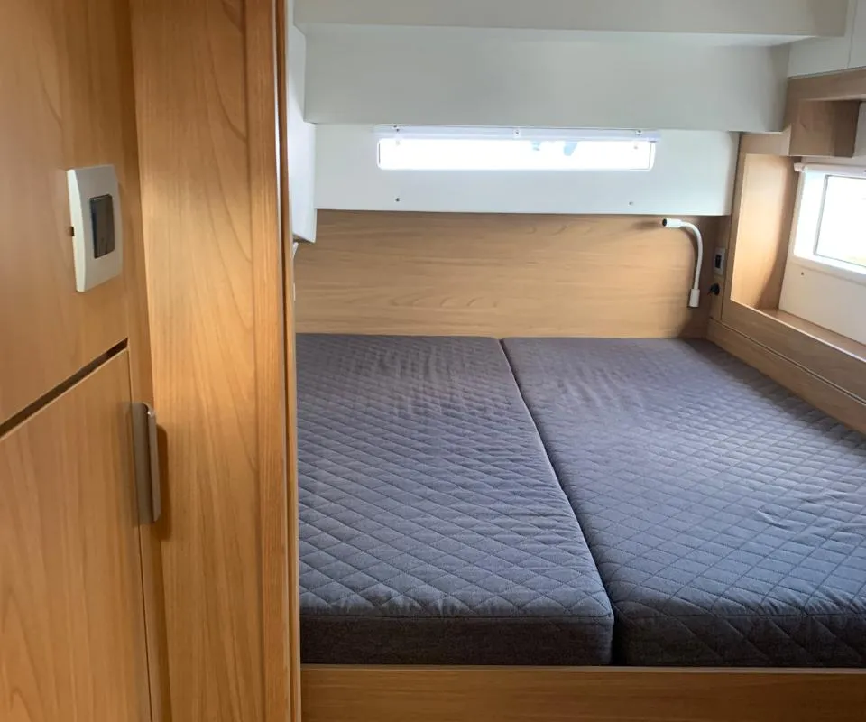 Cabin on Bali 4.2, a catamaran at Ellomenos, Greece