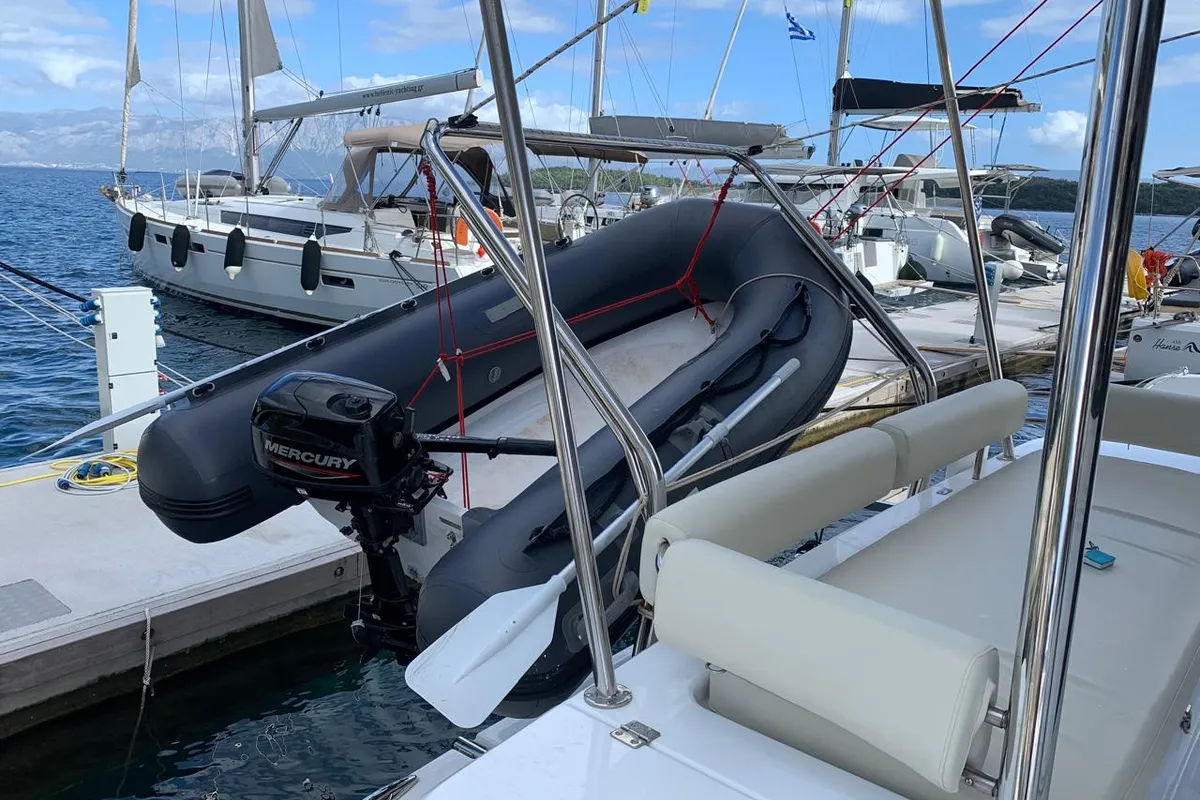 Bali 4.2, a catamaran at Ellomenos, Greece