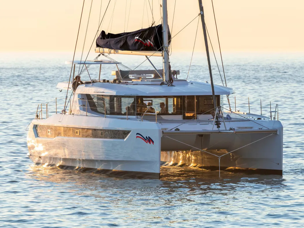 Exterior view of Moorings 5200 Exclusive Plus, a Leopard 52 catamaran at Road Town, British Virgin Islands