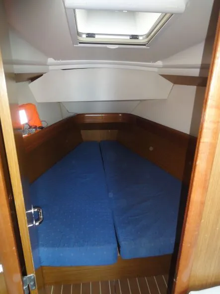 Cabin on Celeste, a Jeanneau Sun Odyssey 36i sailboat at Lavreotiki Municipal Unit, Greece