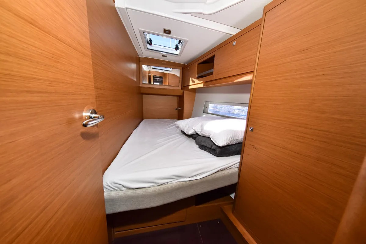 Cabin on La Familia, a Dufour 470 sailboat at Zadar, Croatia