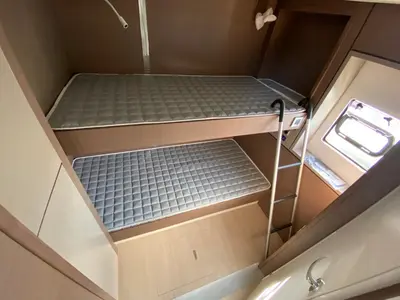 Cabin on Terra, a Bali 4.8 catamaran at Olbia, Italy