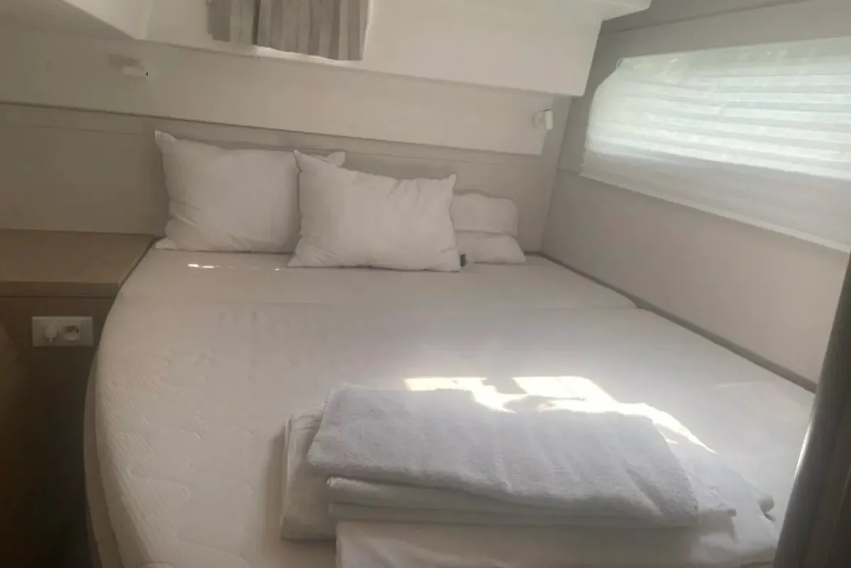 Cabin on Maresueno, a Lagoon 40 catamaran at Municipal Unit of Lefkada, Greece