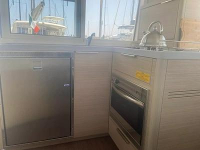 Galley of Maresueno, a Lagoon 40 catamaran at Municipal Unit of Lefkada, Greece