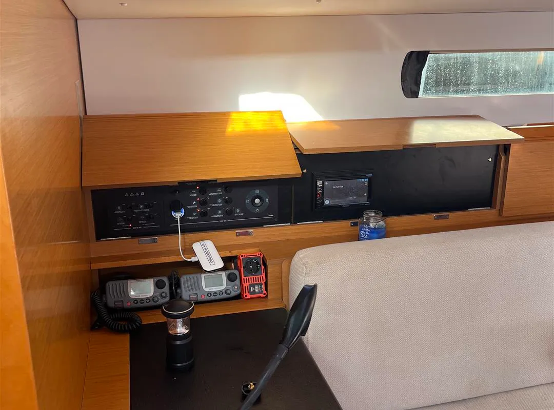Scooby Doo, a Jeanneau Sun Odyssey 469 sailboat at Municipal Unit of Lefkada, Greece