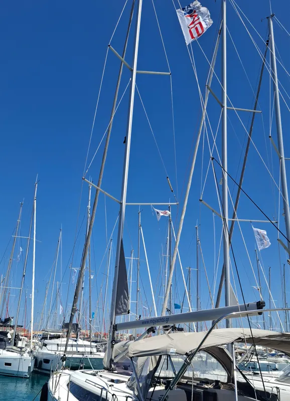 Quintessa, a Bavaria Cruiser 41 sailboat at Municipal Unit of Lefkada, Greece
