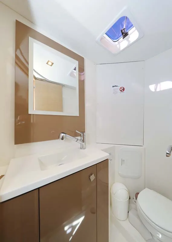 Head on Tu Tamo 2, a Fountaine Pajot Lucia 40 catamaran at Grad Pula, Croatia