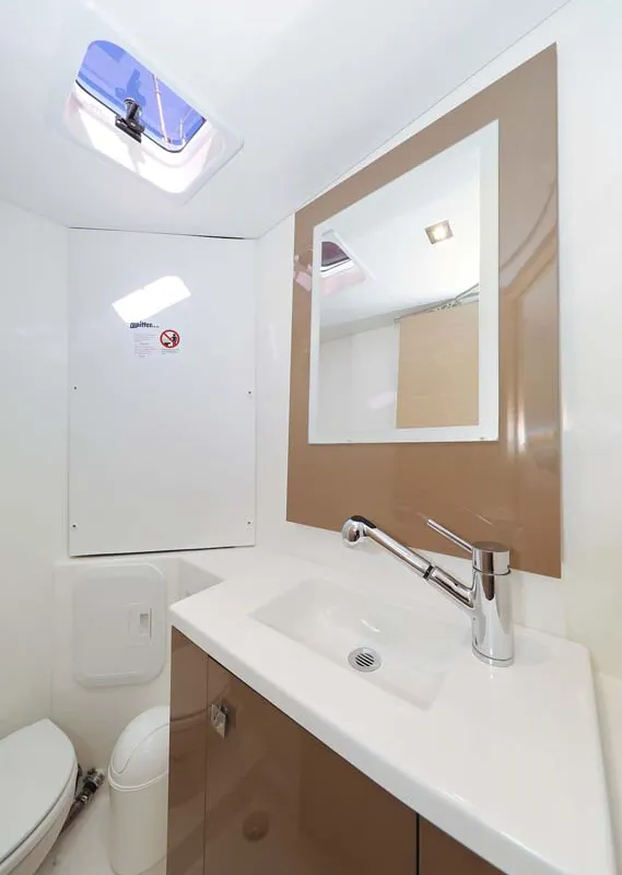 Head on Tu Tamo 2, a Fountaine Pajot Lucia 40 catamaran at Grad Pula, Croatia