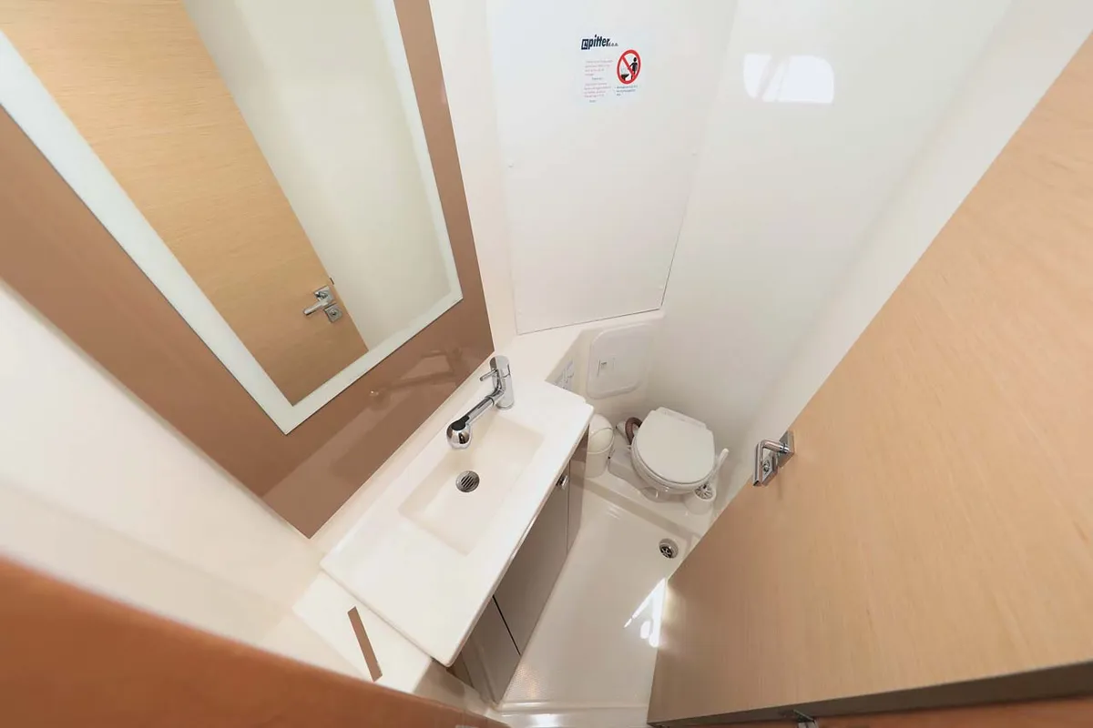 Head on Tu Tamo 2, a Fountaine Pajot Lucia 40 catamaran at Grad Pula, Croatia