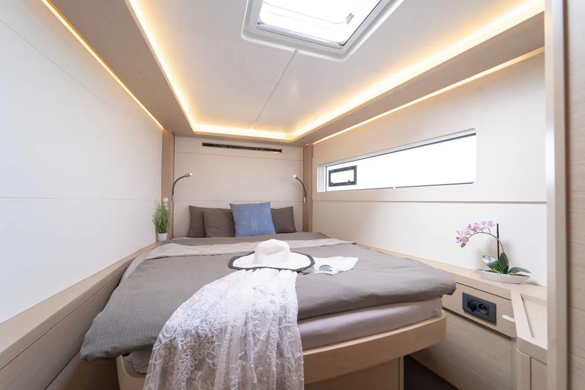 Cabin on Forever Young, a Lagoon 46 catamaran at Grad Šibenik, Croatia