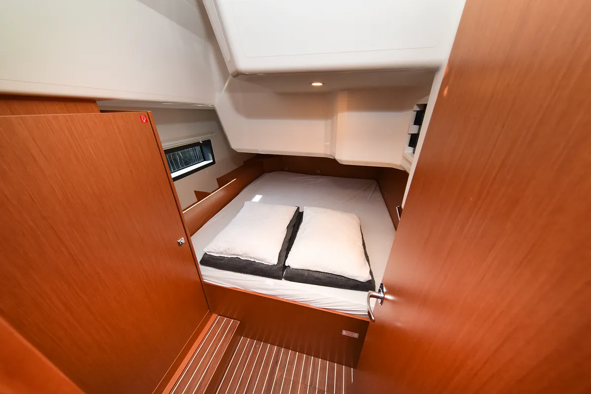 Cabin on Dna, a Bavaria C42 sailboat at Zadar, Croatia